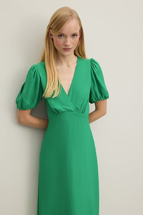 HERMIA V MIDI DRESS GREEN 3