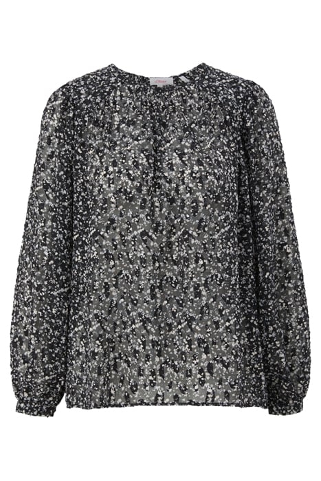 S.OLIVER BLOUSES GREY/BLACK 4