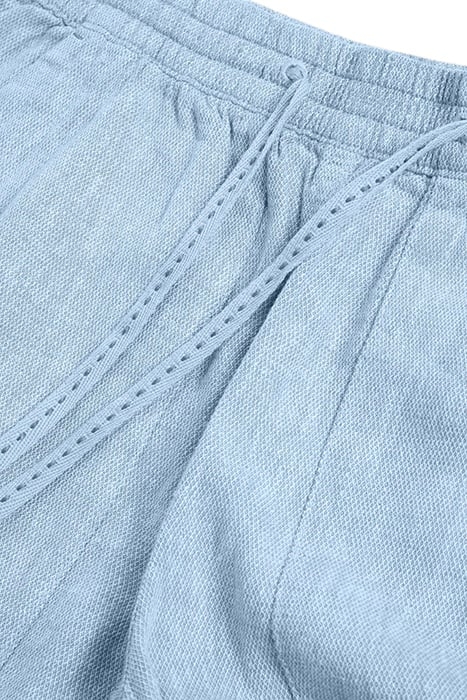 ELLE LINEN BLEND SHORT CHAMBRAY BLUE 4