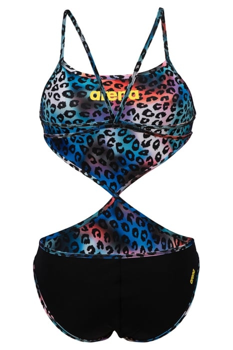 WOMEN'S RULE BREAKER SWIMSUIT TWIST'N'MI BLACK-MULTI-MULTI 8