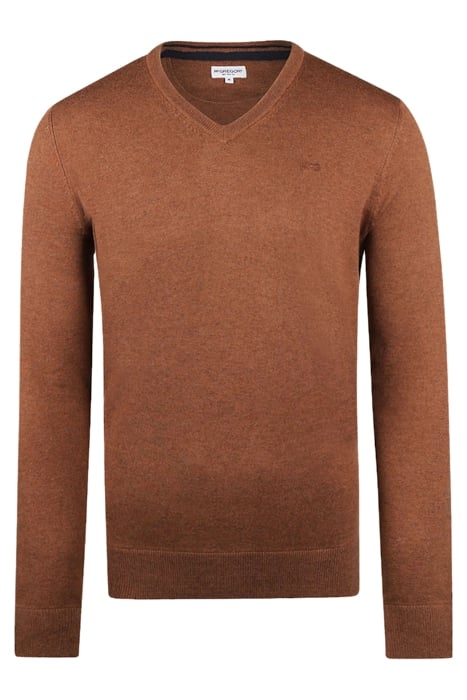 V-NECK SWEATER CHESNUT 1