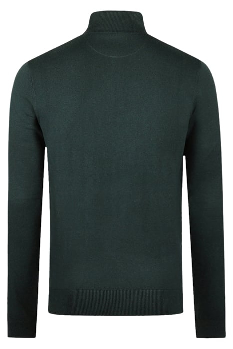 ZIP MOCK SWEATER PINE GREEN 2