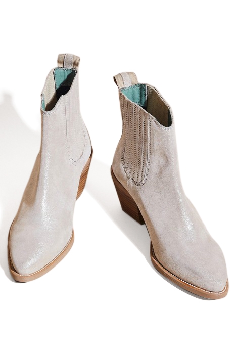 CHERRY WESTERN ANKLE BOOT PEWTER METALLIC 3