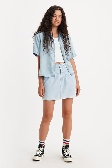 FEATHERWEIGHT DENIM SKIRT BLUE 1