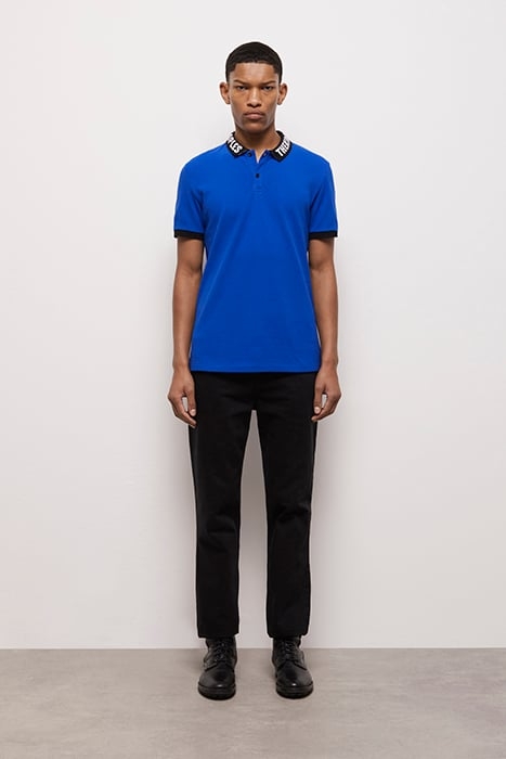 POLO MC RIB LOGO BLUE ELECTRIC 1