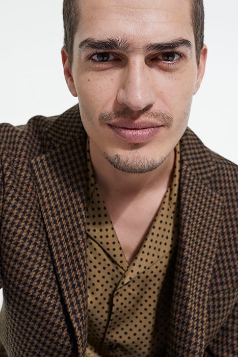 VESTE SEULE MOTIF PIED DE POULE BLACK BROWN 8