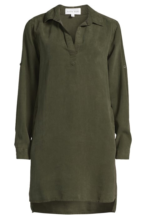 LONG SLEEVE A-LINE DRESS ITALIAN HERB 3