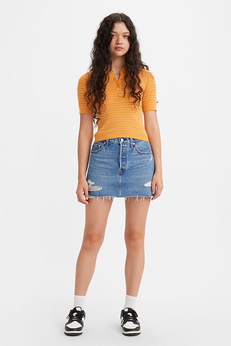 ICON DENIM SKIRT BLUE 1