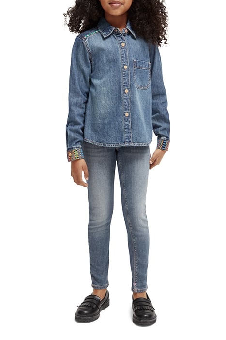 GIRLS MILOU SKINNY JEANS – ELECTRIC BLUE 3