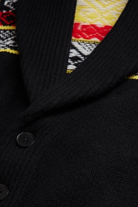 CARGIDAN COL CHALE JACQUARD BLACK / RED / YELLOW 8