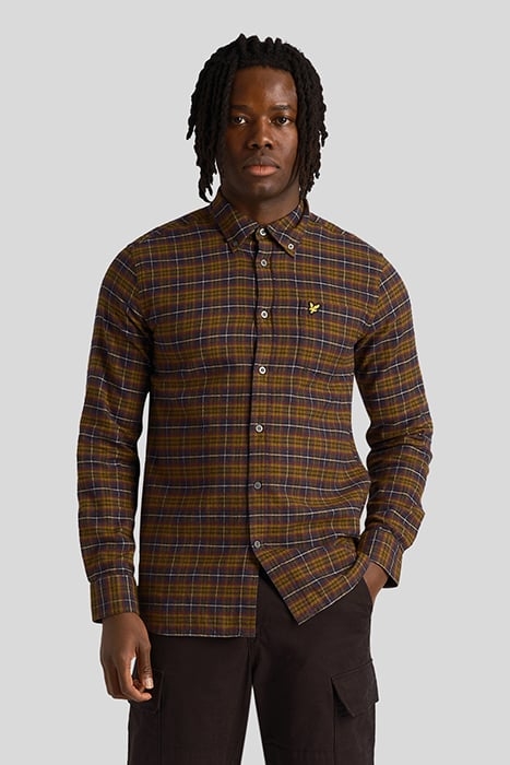 CHECK FLANNEL SHIRT GLENSHEE PLUM 1