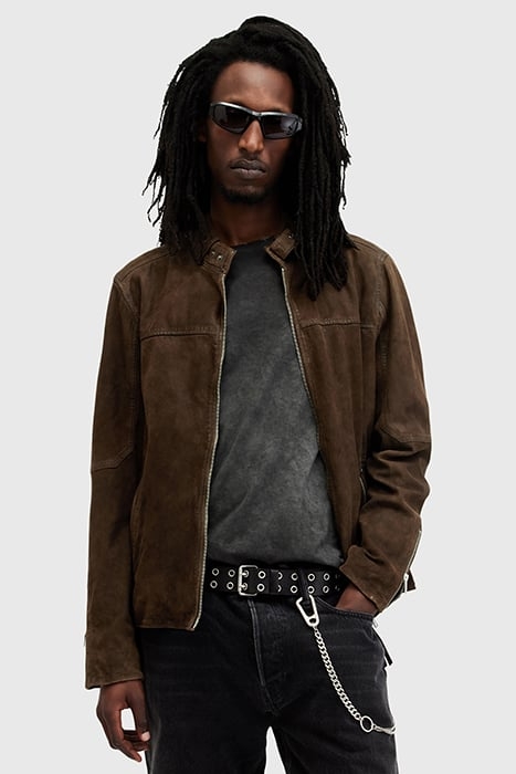 CORA SUEDE JACKET WOODLAND BROWN 1