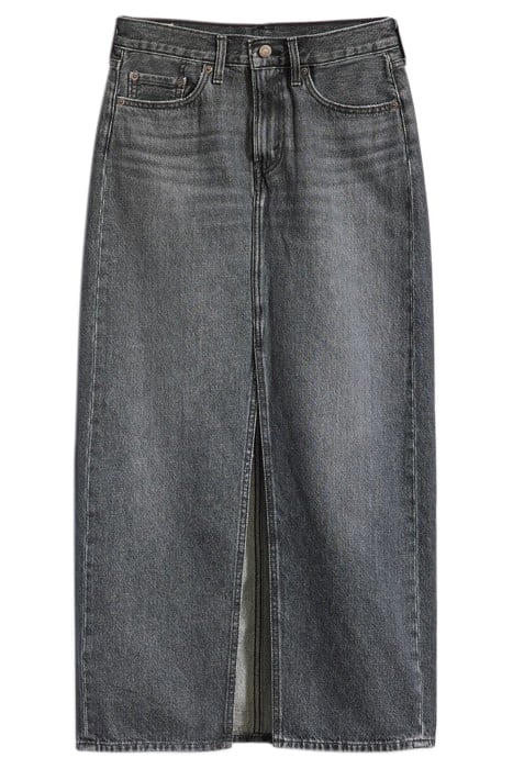 ANKLE DENIM SKIRT GREY 3