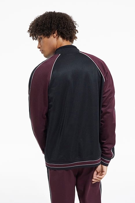 SWEAT ZIPPE AVEC MANCHES RAGLAN BURGUNDY 2