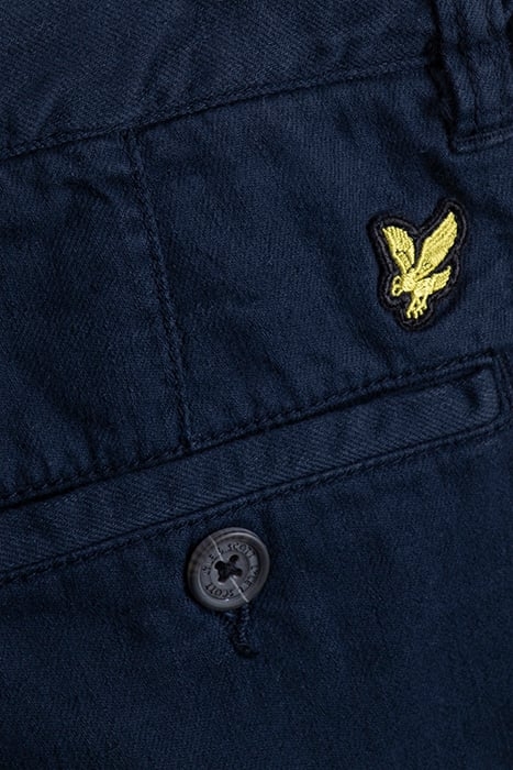 COTTON LINEN CHINO SHORTS DARK NAVY 3