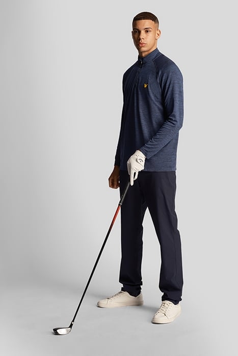 SEAMLESS GOLF MIDLAYER DARK NAVY MARL 4