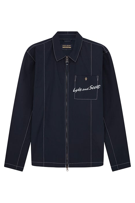 PANELLED OVERSHIRT DARK NAVY 4