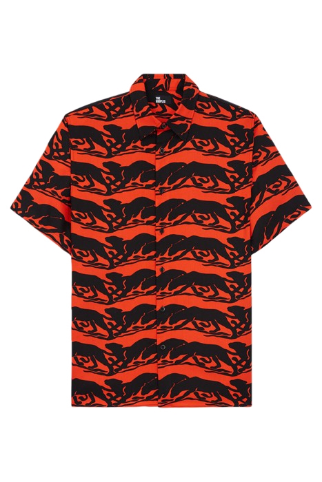 CHEMISE A MANCHES COURTE ET COL CLASSIQUE IMPRIMEE BLACK - R 1