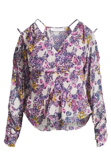 JARNE BLOUSE IN MIXED PINK 3