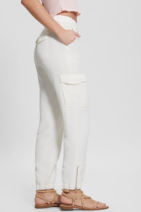 GUESS ECO ES BOWIE CARGO CHINO CREAM WHITE MULTI 6