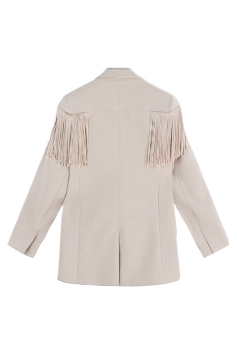 CREPE BLAZER FRINGE LIGHT SAFARI 4