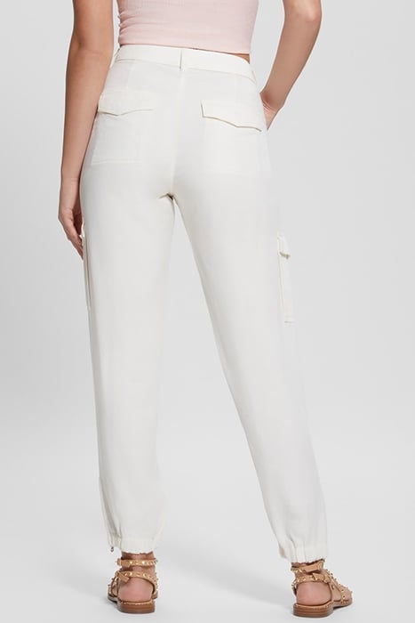 GUESS ECO ES BOWIE CARGO CHINO CREAM WHITE MULTI 2