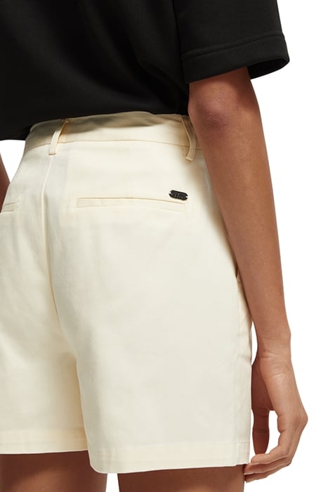 ABOTT CHINO ORGANIC COTTON TWILL SHORT VANILLA 8