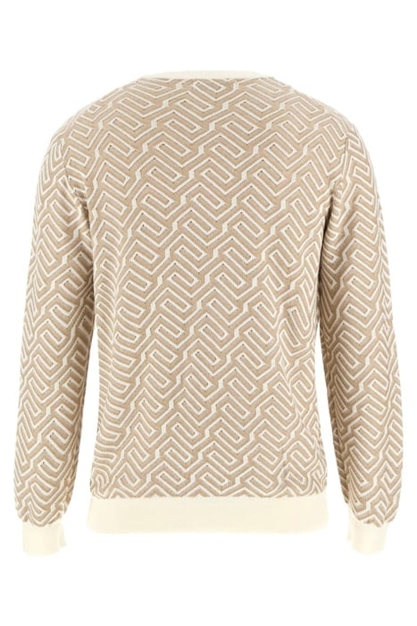 GUESS ECO CARL LS CN GEOMETRIC SALT AND KHAKI STORM 5