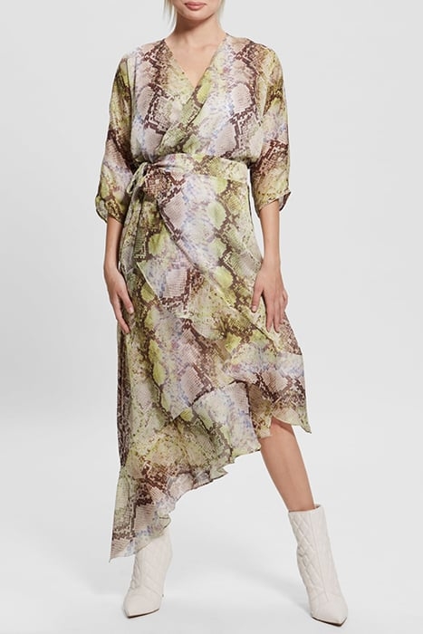 3 QTR SLV ENSLEY WRA GLAM SNAKE PRINT 1