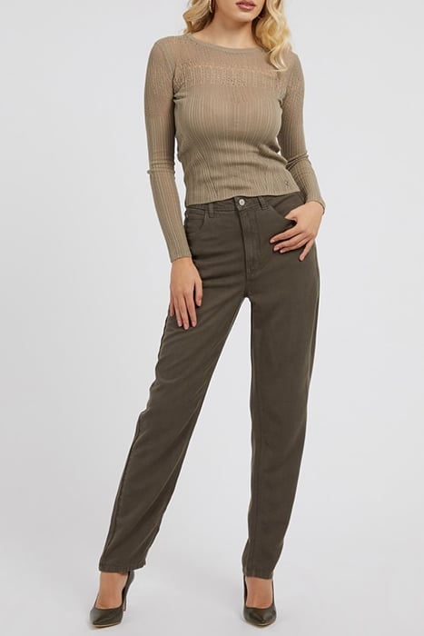 GUESS ECO MOM JEAN ASPHALT GREEN 3