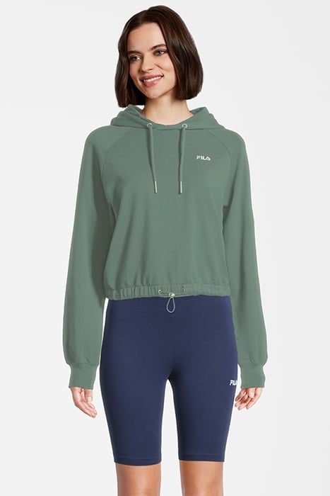 BAALBERGE CROPPED HOODY SILT GREEN 1