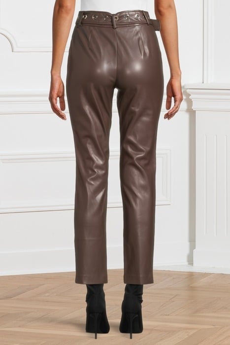RORY PANT CHOCOLATE LEATHER BROWNIE 2