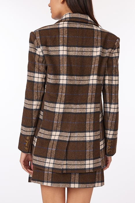 LUREX PLAID BLAZER HOT FUDGE 2