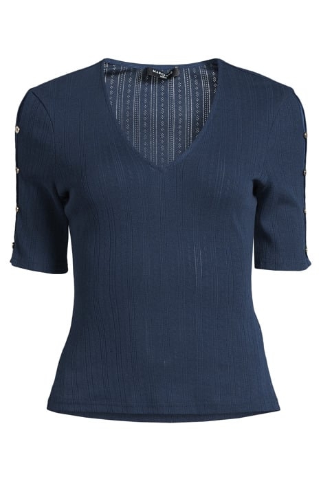 MARCIANO BY GUESS ALLISON SHORT SLEEVE SECRET BLUE BLOUSSE 3
