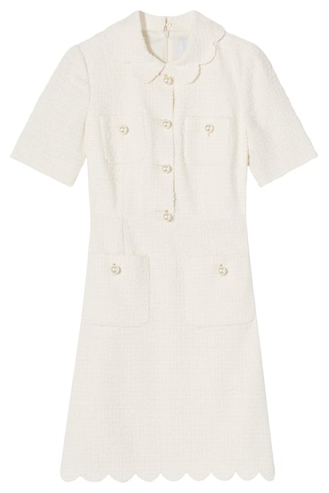 DR VENETIA TWEED SCALLOP CREAM 4