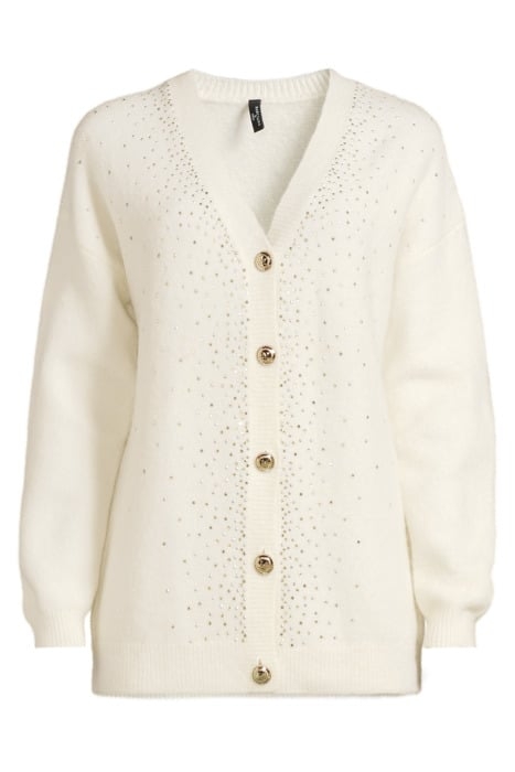 JODIE EMBELLISHED PALE CARDIGAN PEARL 3