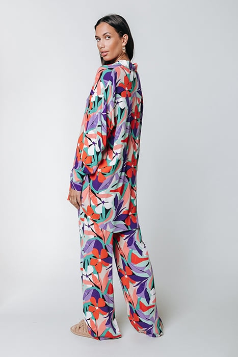 MELODY BIG FLOWER STRAIGHT PANTS MULTICOLOR 3