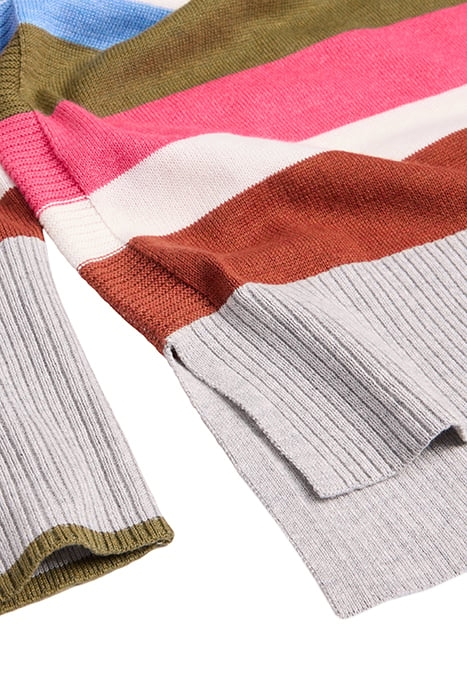 OLIVE STRIPE JUMPER GREY 7