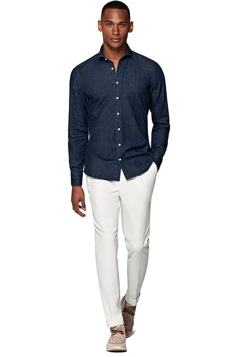 BLUE SLIM FIT SHIRT BLUE 2