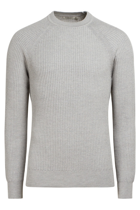 LIGHT GREY RIBBED CREWNECK LIGHT GREY 3