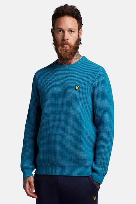TUCK STITCH KNIT PEAK BLUE 1