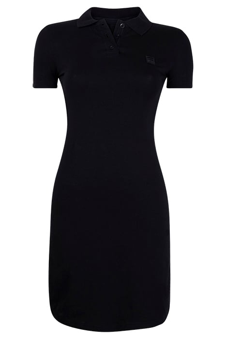CORA POLO DRESS BLACK 1