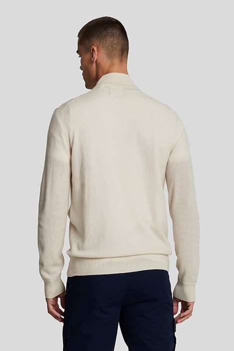 CASHMERE BLEND ZIP THROUGH JUMPER DISCOVERY KHAKI 2