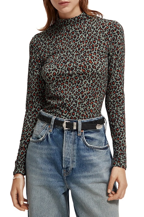 ALL OVER PRINTED MOCKNECK LONG SLEEVED SHIRT CREATURES OF TH 1