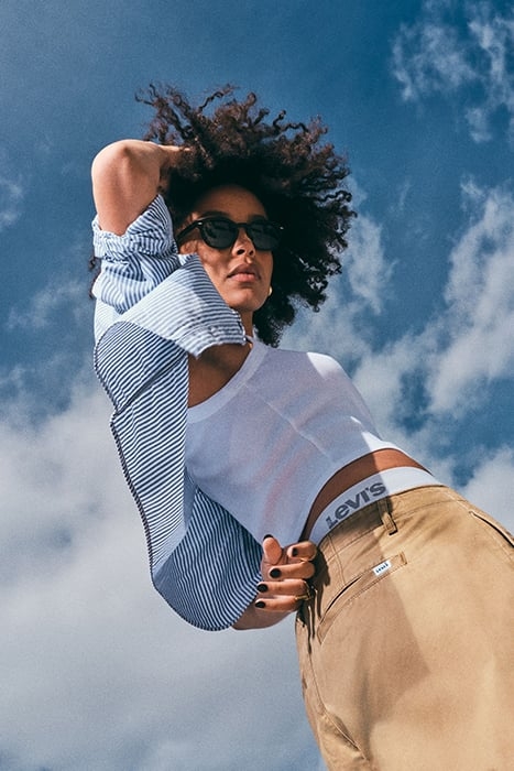 XL WIDE-LEG & FLARED JEANS PANT BEIGE 8