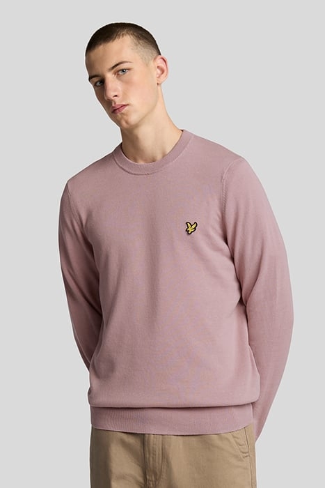 COTTON CREW NECK JUMPER FIELD THISTLE 1