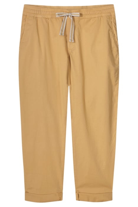 JOGGER PANTS LIGHT WEIGHT TWILL SOFT CAMEL 3