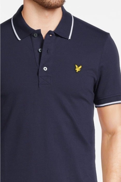 TIPPED POLO SHIRT NAVY/ WHITE 4