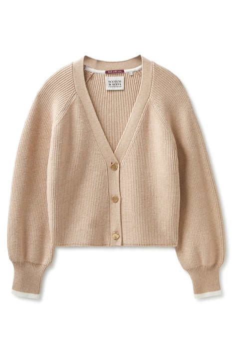 SWEATER CARDIGAN OATMEAL HEATHER 3