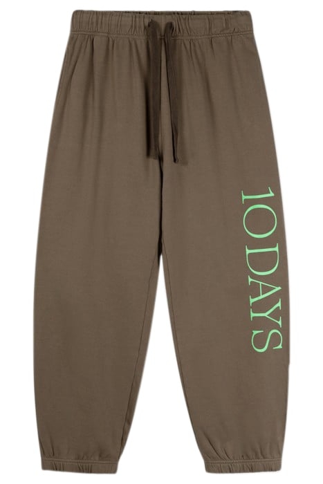 BAR JOGGER FLEECE DARK MOSS 3